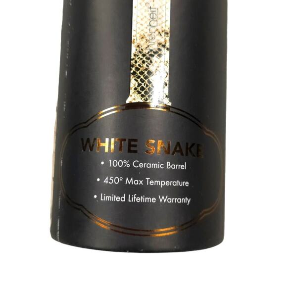 Fahrenheit White Snake Ceramic Clipless Curling Wand Hair Curler S1ca, £" - Picture 4 of 6